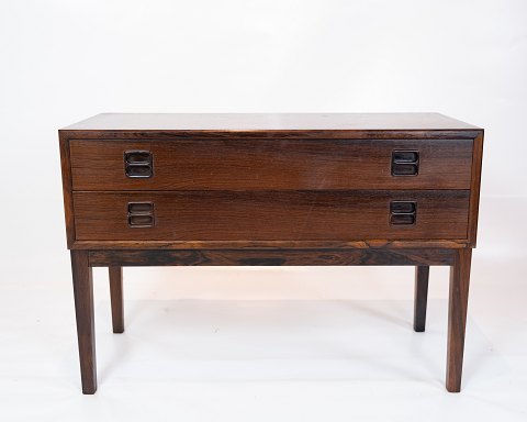 Chest of drawers with 2 drawers - Rosewood - Danish design - 1960
