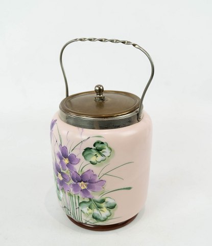 English jar for bisquits of fajance decorated with colorful flowers, in great 
condition.
5000m2 showroom.
