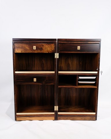 "Captain´s Bar" - Palisander - Isterningekurve Af Stelton - Monteret På Hjul - 
Dyrlund - 1960erne
