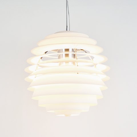 Suspension Poul Henningsen PH Louvre en métal pour Louis Poulsen, design danois 1957