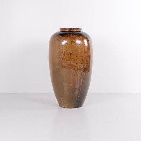 Vase de Sol en Céramique avec Glaçure Brune