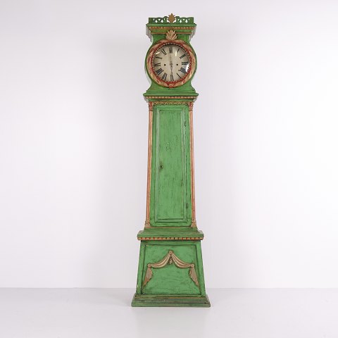 Horloge de Bornholm “Frøken” avec Peinture Verte d’Origine de 1790
