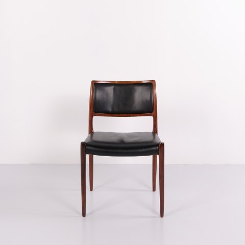 Chaise de Salle à Manger Modèle 80 par N.O. Møller – J.L. Møllers Møbelfabrik, Années 1970