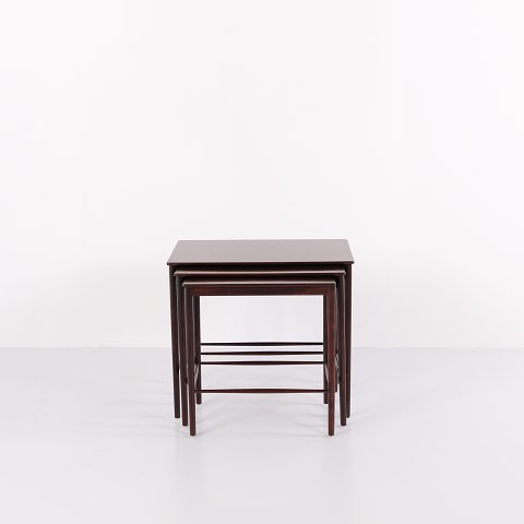 Tables Gigognes en Acajou Kaj Winding P. Jeppesens Møbelfabrik Années 1960