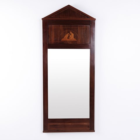 Miroir en Acajou avec Marqueterie Années 1910