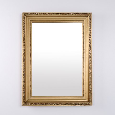Miroir Ancien avec Cadre Doré Années 1920