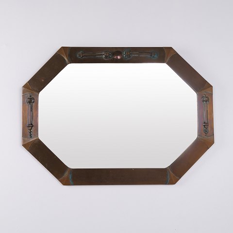 Miroir Ancien Anglais avec Cadre Décoratif Début du XXe Siècle