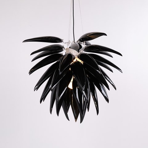 Jeremy Cole Aloe Blossom Grand Modèle Anniversaire Suspension avec Feuilles en Porcelaine Noire 2004
