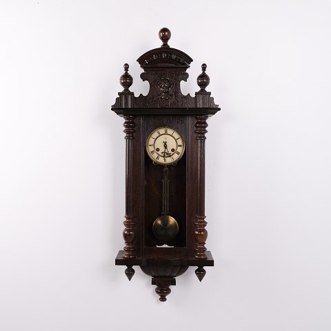 Horloge Murale Ancienne Junghans en Chêne Années 1920