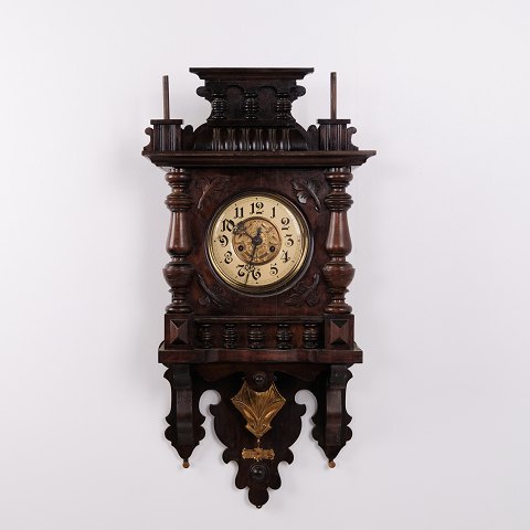 Horloge Murale Ancienne Junghans en Noyer des Années 1920