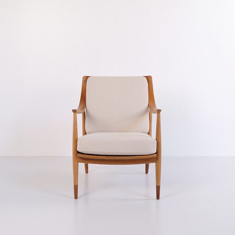 Fauteuil FD 135 en Chêne et Teck par Peter Hvidt & Mølgaard pour France & Daverkosen, Années 1950