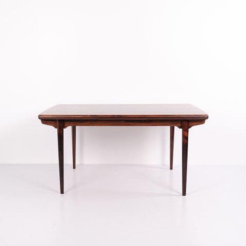 Table à Manger H. P. Hansen en Palissandre de Rio avec Rallonges des Années 1950