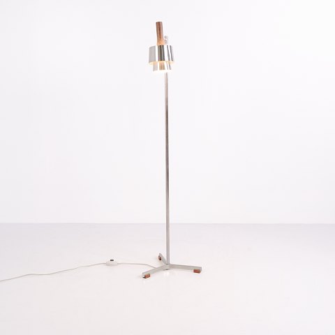 Lampadaire Jo Hammerborg Modèle 294 en Acier et Palissandre pour Fog & Mørup Années 1960