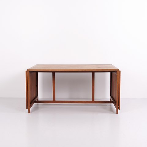 Table à Manger Danoise en Teck avec Rallonges aux Extrémités des Années 1960