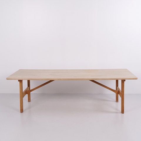Table Basse Børge Mogensen Modèle 268 en Chêne Massif Savonné pour Fredericia Furniture