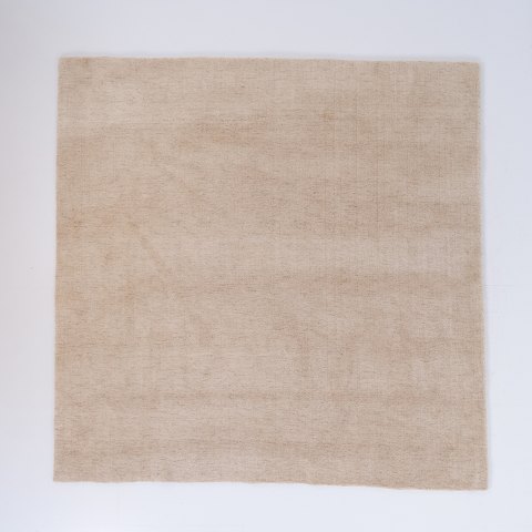 Tapis Carré aux Tons Naturels Beige Clair 220 x 220 cm