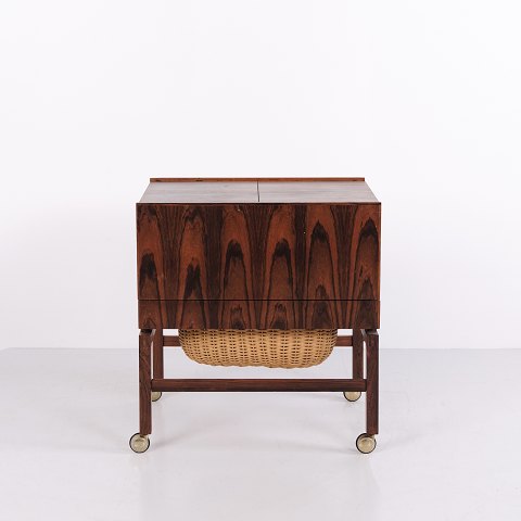 Table à Couture / Bar en Palissandre Erling Torvits Design Danois des Années 1960