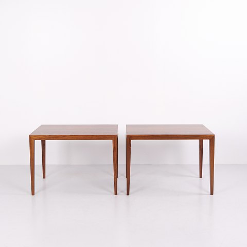 Paire de Tables d’Appoint Modèle 152 en Palissandre par Severin Hansen pour Haslev Møbelsnedkeri Années 1960