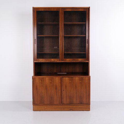 Vitrine en Deux Parties en Palissandre par Carlo Jensen pour Hundevad & Co. Années 1960