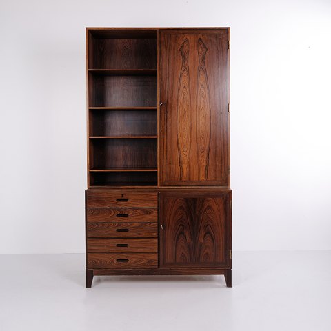 Bibliothèque Haute en Palissandre par Kai Winding pour Poul Jeppesen Années 1960