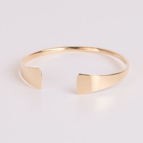 Bracelet Jonc Ouvert Hans Hansen Or 14 Carats