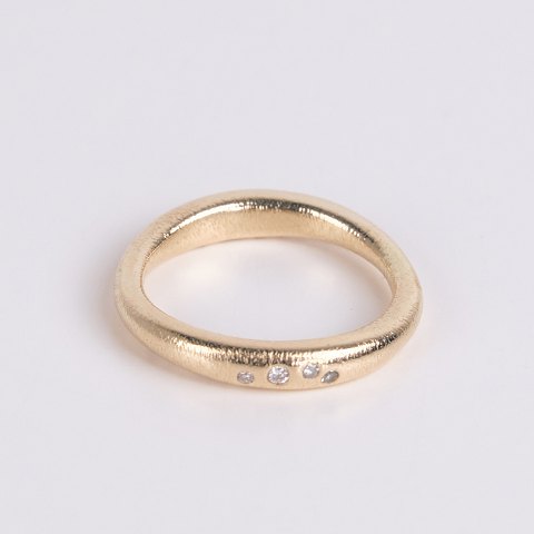 Bague Ole Lynggaard en or 14 carats avec diamants