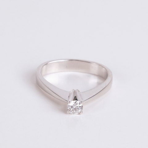 Bague Ole Lynggaard en or blanc avec diamant