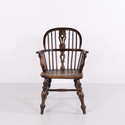 Fauteuil Windsor Ancien à Dossier à Barreaux vers 1860–1880