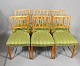 Six dining room chairs - Walnut - Master carpenter - 1940
