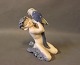Porcelain figurine, Faun with parrot, no.: 752.Great condition