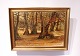Oil painting of danish nature/forest signed by the danish artist Wald Kegnet.
5000m2 showroom.
