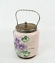 English jar for bisquits of fajance decorated with colorful flowers, in great 
condition.
5000m2 showroom.
