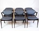 Set of Six Dining Chairs - Model 42 - Dark Wood - Floral Fabric - Kai 
Kristiansen - Schou Andersen - 1960s
Great condition
