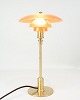 PH Table Lamp - Model PH 2/1 - Limited Edition - Brass & Amber Colored Shades - 
Poul Henningsen - Louis Poulsen
