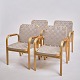 Set of Four Armchairs - Model 45 - Birch & Rattan - Alvar Aalto - Artek - 
Finland
