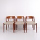 Suite de 6 Chaises de Salle à Manger N.O. Møller Modèle 75 en Teck Massif