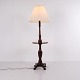 Lampadaire Ancien en Acajou avec Tablette Intégrée et Pieds en Patte de Lion des Années 1880