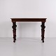 Table Murale / Console en Acajou avec Pieds Ronds Sculptés des Années 1880