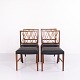 Suite de 6 chaises de salle à manger en palissandre par Ole Wanscher pour A.J. Iversen, années 1940