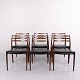 Suite de 6 Chaises de Salle à Manger Modèle 78 en Palissandre par N.O. Møller pour J.L. Møllers Møbelfabrik