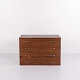 Commode murale en palissandre à 4 tiroirs, design danois des années 1960