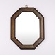 Miroir Ancien avec Cadre en Bois Foncé du XXe Siècle