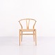 Chaise CH24 Y en Chêne avec Assise en Corde de Papier Naturelle par Hans J. Wegner pour Carl Hansen & Søn Années 1960