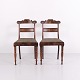 Paire de Chaises de Salon Anciennes de Style Empire Tardif en Acajou des Années 1840