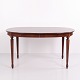 Table à Manger Ovale en Acajou avec 3 Rallonges de Style Gustavien des Années 1940