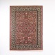 Tapis Oriental Inspiré Persan avec Motif Floral dans des Tons Rouges et Crème 225 x 165 cm