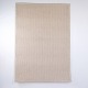 Tapis Tissé Moderne aux Tons Naturels avec Bordure Simple 230 x 160 cm