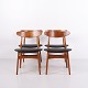 Ensemble de 4 Chaises CH30 Hans J. Wegner pour Carl Hansen & Søn Années 1950–60