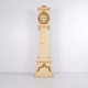 Horloge de Parquet Bornholmer Frøken Ancienne Peinte en Blanc des Années 1790