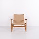 Fauteuil CH25 Hans J. Wegner en Chêne Massif Patiné et Tressage